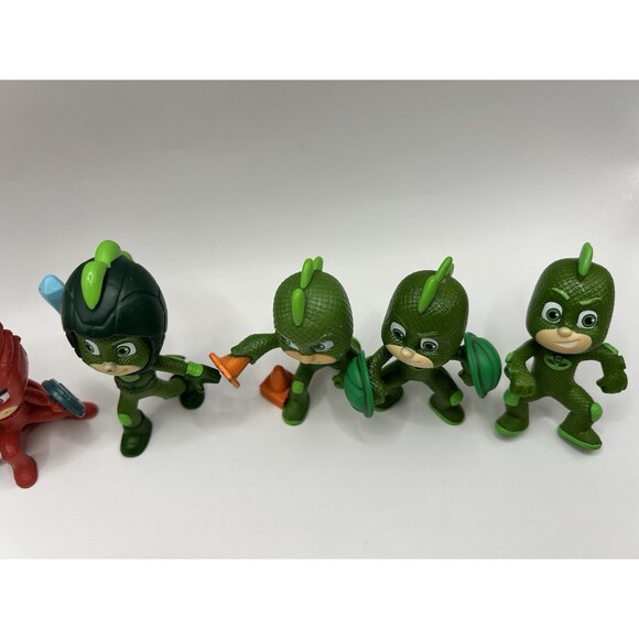 PJ Mask Figures Lot Of 7 Night Ninja Romeo Gecko Owlette Cake Topper - Picture 6 of 8
